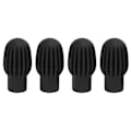 Miniatyrbillede 1 af 8: 4 stk silikone trommestikker spidser Silent Practice Drum Mute Dampener Percussion Accessories Sort