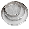 Miniatyrbillede 2 af 8: 3 stk. melsi 304 rustfrit stål rund melpulver filter sigte bage redskab