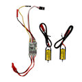 Miniatyrbilde 1 av 8: Elektriske hastighetsregulatorer Dual Way Bidirectional 10A ESC hastighetskontroll for RC modellskipstank