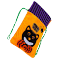 Miniatyrbillede 5 af 8: Halloween Burlap Gaveposer Græskar Spøgelse Festival Candy Syning Uld NonWoven Opbevaringspose (Sort Kat)
