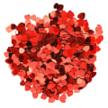 Miniatyrbillede 7 af 8: 3000 stk hjerteformet konfetti bryllup valentinsdag pailletter Drys del dekoration forsyninger (rød)