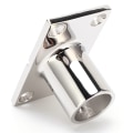 Miniatyrbillede 4 af 8: Stangbase rustfrit stål 90 grader rektangulært holdbart korrosionsbeskyttende polering Hnadrail fitting til bådyacht (25 mm)
