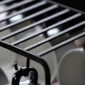 Miniatyrbilde 4 av 5: 1 stk. Kaffekoppholder 6 kroker Metall Koppstativ Tekopp Displaystativ for 6 kopper Skål Skje Sett