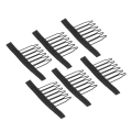 Miniatyrbilde 7 av 8: 100 STK Parykk kamklemmer rustfritt stål 6 tenner hårstykke Nettinghette Snaps Forlengelse hårklips