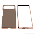 Miniatyrbillede 2 af 8: Telefontaske Beskyttelsescover til Xiaomi MIX Fold 2 Ridsesikkert læder galvanisering Mobiltelefoncover grå
