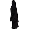 Miniatyrbilde 3 av 5: Beskjeden kjole for muslimske damer, lang khaki-farget kjole og skjørt for bønn og utflukter