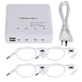 Miniatyrbilde 1 av 8: 4-i-1 dronebatterilader USB-port ladeenhet enhet for DJI Mini 2 100-240VAU-plugg