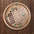 Miniatyrbild 2 av 5: Tärningsbricka i trä kompatibel med Farkle Classic Dice Game, Farkle tärningsbricka, Farkle Classic Dice Game, Tärningsbricka 18cm