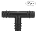 Svängrörskoppling PP-tillbehör för trädgårdsbevattningssystem 16mm 50st 16mm 3-vägs