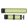 Miniatyrbillede 1 af 8: 22 mm silikone urrem dobbeltfarvet silikone urrem udskiftning til Fenix ​​7 Black Green
