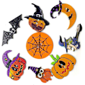Pikkukuva 1 / 5: Halloween-puunapit - Uutuuskokoelma DIY- käsitöihin, leikekirjoihin, ompeluun, korttien tekoon ja paljon muuhun