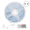 Miniatyrbillede 1 af 8: 20m 5050 400LED lysstrimmel RGBW stemmestyring musiklampe med 40-tasters infrarød fjernbetjening EU 100‑240V