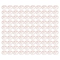 Miniatyrbilde 4 av 8: 100 stk binders gull søt unik form lett bærbar galvaniseringsprosess metall binders med oppbevaringsboks polygon