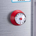 Miniatyrbillede 2 af 5: Retro Magnetisk Køkken Timer, Rød Rustfrit Stål Mekanisk Timer