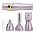 Miniatyrbillede 4 af 8: 4 i 1 multifunktionel hårbarbermaskine til kvinder Epilator Bærbar øjenbryns næsehårtrimmer
