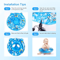 Miniatyrbillede 5 af 5: Oppustelig baby pool float med sæde - 2-delt sæt, egnet til 6-36 måneder