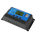 Miniatyrbild 3 av 8: 12V 24V Intelligent Photovoltaic Solar Charge Controller PWM Auto Solar Cell Panel Regulator Accessory40A