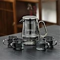 Miniatyrbild 5 av 5: 700ml Magnetisk Tekanna i Glas med Filter - Vattenkokare Tekanna A