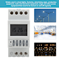 Miniatyrbillede 7 af 8: TM623 Timer Switch Latitude Automatisk Justering Smart Switch Timer 8 On 8 Off AC220V