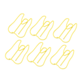 Miniatyrbillede 2 af 8: 100 STK Papirclips Metal Multifunktionel Papir Memo Clip Bærbare kontorclips til dokument gul