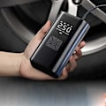 Miniatyrbillede 4 af 5: Mini Bærbar Dæk Inflator med Genopladelig Luftkompressor Trykmåler LED Lys Lav Støj Elektrisk Pumpe til Bil og Cykel
