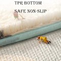 Miniatyrbilde 4 av 5: Gulvmatte Liten Frisk Halvsirkel Teppe Baderom Sklisikker Matte Absorberende Fotpute Glad Sollys