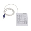 Miniatyrbilde 1 av 8: 20 taster numerisk tastatur DC 5V lineær handlingsbryter USB-kablet mekanisk numerisk numerisk numerisk numerisk tastatur med antiskli matte for bærbare stasjonære PC-er