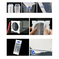 Miniatyrbilde 8 av 8: Musefelle Hvit Transparent Kompakt Sammenleggbar Sensitiv Pedal PP Material Rottefanger Bur for Hjem