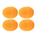 Miniatyrbild 1 av 8: 4st/ Set Orange Återanvändbara torkkulor Torktumlare för hemkläder Torka