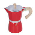 Pikkukuva 5 / 8: 300ml Kahvipannu Moka Maker Kahvinkeitin Kaasuliedelle Etanoli Liesi Sähköterminen Uuni Punainen