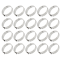 Miniatyrbillede 8 af 8: 20 stk. tomme ringe 8 mm justerbar rustfrit stål DIY flad ringbase til DIY ringe DIY smykker
