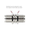 Miniatyrbilde 4 av 5: 5 stk Adapter Uhf Hunn M16 Mutter Skott Til So239 Jack Panelmontert Kobling Zekai