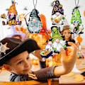 Miniatyrbillede 5 af 5: Halloween Træhængende Dekoration - Spooky Træskive Etiket til Klasseværelse og Hjemmefester