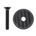 Miniatyrbild 6 av 7: Cykelstam i kolfiber Headset Cap med skruv för mountainbike