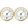 Miniatyrbilde 1 av 5: Termometer Hygrometer Pointer Temperatur Fuktighetsmåler for Drivhusdrift 2 STK Gull for Hjem og Hage