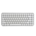 Pikkukuva 1 / 8: Ajazz Langaton Näppäimistö Bluetooth 84 Näppäimet Retro Pyöreä Näppäimistö Pelitoimistotarvikkeet 308IIvory White