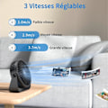 Miniatyrbillede 2 af 5: USB Bordventilator, 3 Hastigheds Bordventilator, 360 Justerbar Lydløs Ventilator, Bærbar Ventilator til Kontor, Hjem, Soveværelse, Bil, Udendørs Camping - Sort