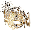 Miniatyrbilde 2 av 5: Glimrende Rhinestone Maskeradermasker for Kvinner - 2-pakning