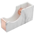 Miniatyrbillede 1 af 5: Akryl Bordtape Dispenser, Hvid Marmor Tape Skærer Rosaguld Metal Kerne Sød Tapeholder