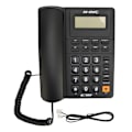 Miniatyrbillede 1 af 8: Ledning fastnettelefon Multifunktion Caller ID Display Hurtigopkald Sidst nummer Genopkald Desktop Telefon til hjemmekontor Sort