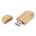 Miniatyrbild 3 av 8: Ovalt träskal USB 3.0 Flash Memory Drive lagringssticka med box U Disk 32GB