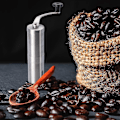 Miniatyrbillede 3 af 5: Mini Hånddrevet Kaffebønnekværn i Rustfrit Stål - Justerbar Indstilling