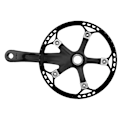 Miniatyrbillede 3 af 8: Aluminiumlegering Cykel Enkelt Hastighed Hul Integration Krank Lejring Konvertering Krank Cykel Tilbehør 47T