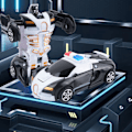 Pikkukuva 5 / 8: Muuttuva autolelu, iskunkestävä, kaksoisinertia, tukeva, kestävä robottiautolelu lapsille, pojille, mustavalkoinen