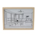 Miniatyrbilde 5 av 8: LED-belyst veggkunst, opplyst dekorlys, skyggefotorammemaleri, 3 farger, dimbar for soverom, stue, L-modell 1