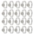 Miniatyrbillede 3 af 8: 20 stk. tomme ringe 8 mm justerbar rustfrit stål DIY flad ringbase til DIY ringe DIY smykker
