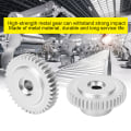 Miniatyrbild 7 av 8: 2st D Hål Kugghjul höghållfast metall 40 tänder industrirobotdelar 6 mm mitthål