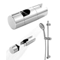 Miniatyrbillede 2 af 5: Brusehovedholder 18-25MM Diameter Justerbar Krom Design Håndholdt Brusehovedholder Nem Installation Til Brusestang_SZXM