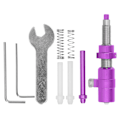 Miniatyrbilde 1 av 8: Recurve bue stabilisator sidepute plunger i aluminiumlegering plast utendørs bueskyting verktøy lilla