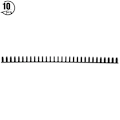 Pikkukuva 2 / 8: 10 kpl 30-reikäinen sidontaliuska, toimistotarvikkeet, ympäristöystävällinen askartelutarvike, paperinsidontaväline, 10 mm, musta, 10 kpl